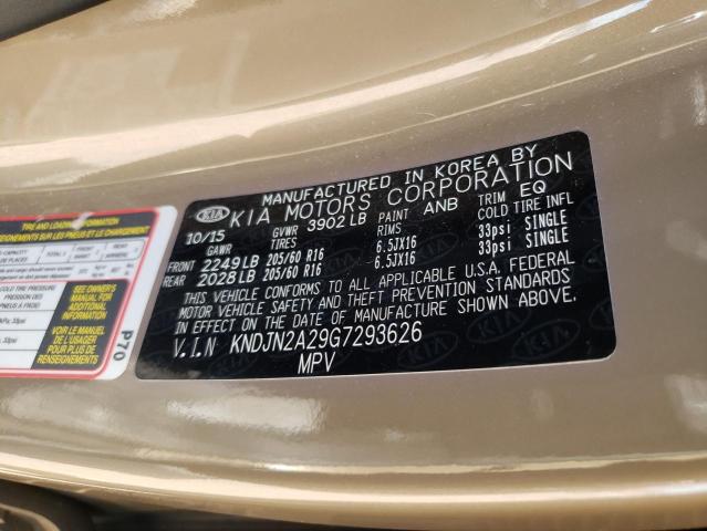 Photo 10 from auction – 2016 KIA SOUL with VIN KNDJN2A29G7293626