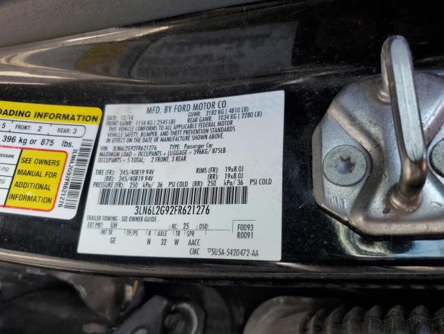 Photo 10 from auction – 2015 LINCOLN MKZ with VIN 3LN6L2G92FR621276