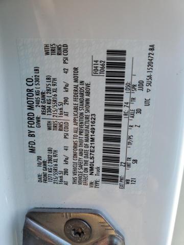 Photo 10 from auction – 2021 FORD TRANSIT CO with VIN NM0LS7E21M1491623