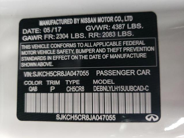 Photo 10 from auction – 2018 INFINITI QX30 BASE with VIN SJKCH5CR8JA047055