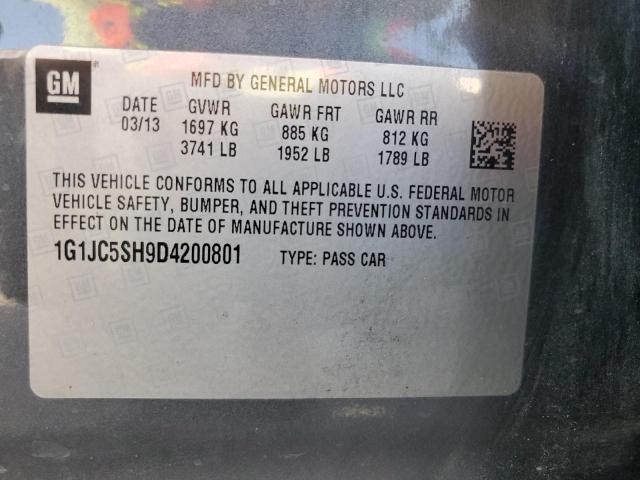 Photo 10 from auction – 2013 CHEVROLET SONIC LT with VIN 1G1JC5SH9D4200801