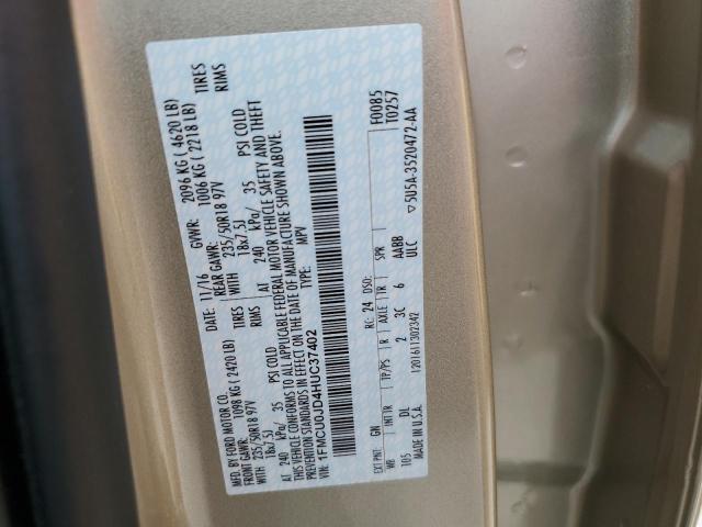 Photo 10 from auction – 2017 FORD ESCAPE TIT with VIN 1FMCU0JD4HUC37402