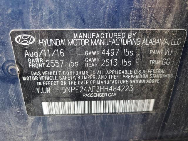 Photo 10 from auction – 2017 HYUNDAI SONATA SE with VIN 5NPE24AF3HH484223