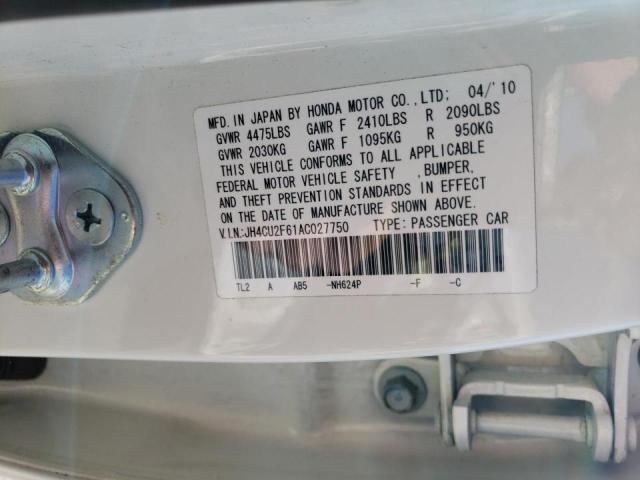 Photo 10 from auction – 2010 ACURA TSX with VIN JH4CU2F61AC027750