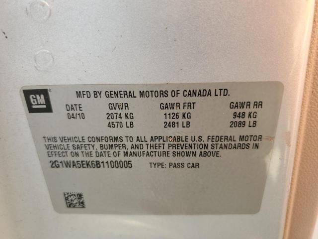 Photo 10 from auction – 2011 CHEVROLET IMPALA LS with VIN 2G1WA5EK6B1100005