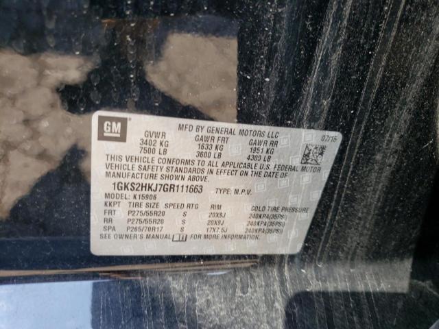 Photo 10 from auction – 2016 GMC YUKON XL D with VIN 1GKS2HKJ7GR111663