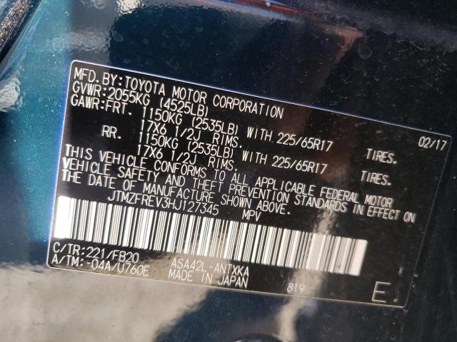 Photo 10 from auction – 2017 TOYOTA RAV4 LE with VIN JTMZFREV3HJ127345