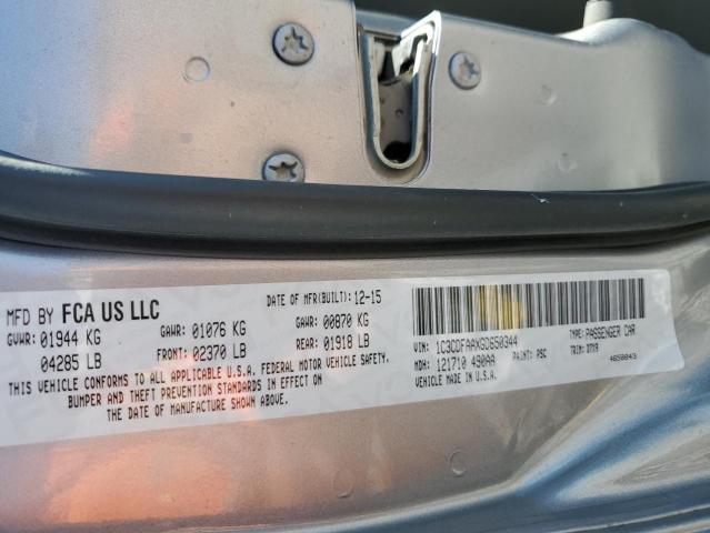 Photo 10 from auction – 2016 DODGE DART SE with VIN 1C3CDFAAXGD650344