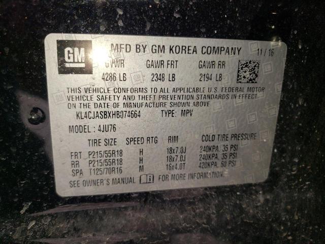 Photo 10 from auction – 2017 BUICK ENCORE PRE with VIN KL4CJASBXHB074664