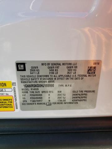 Photo 10 from auction – 2017 GMC ACADIA LIM with VIN 1GKKRSKD0HJ169990