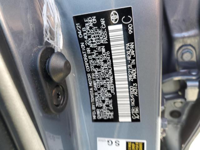 Photo 10 from auction – 2021 TOYOTA COROLLA LE with VIN JTDEPMAE9MJ182476