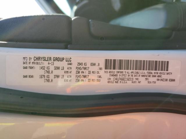 Photo 10 from auction – 2014 JEEP GRAND CHER with VIN 1C4RJFAG6EC162319