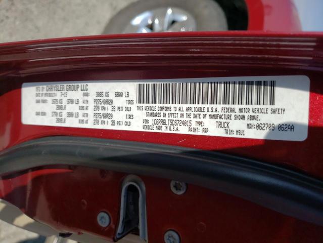 Photo 10 from auction – 2013 RAM 1500 SLT with VIN 1C6RR6LT5DS724015