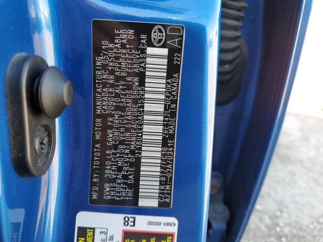 صورة رقم 10 من المزاد - 2010 TOYOTA COROLLA BA مع VIN 2T1BU4EE0AC415285