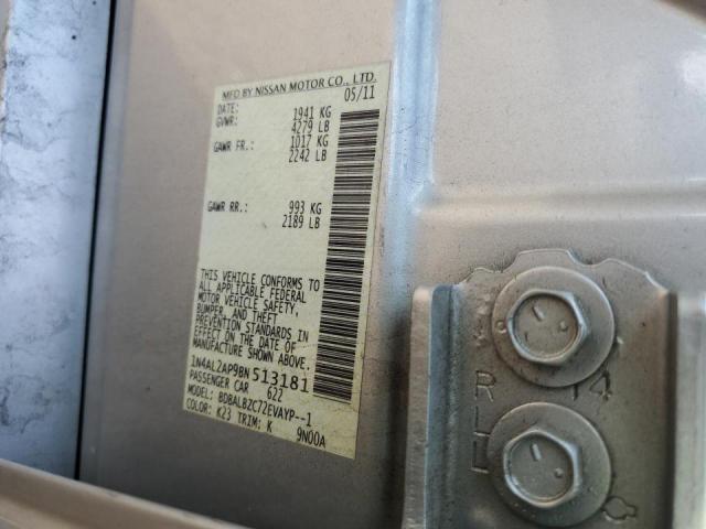 Photo 10 from auction – 2011 NISSAN ALTIMA BAS with VIN 1N4AL2AP9BN513181