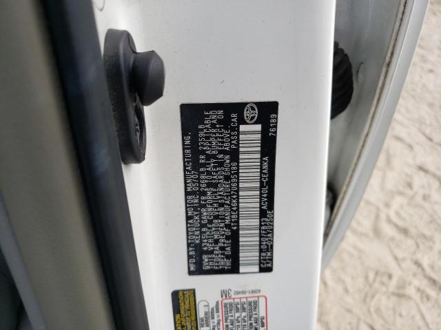 Photo 10 from auction – 2007 TOYOTA CAMRY CE with VIN 4T1BE46K47U695186