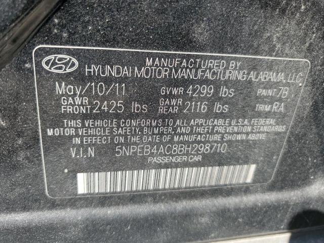 Photo 10 from auction – 2011 HYUNDAI SONATA GLS with VIN 5NPEB4AC8BH298710