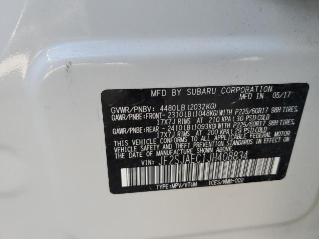 Photo 10 from auction – 2018 SUBARU FORESTER 2 with VIN JF2SJAEC1JH408834