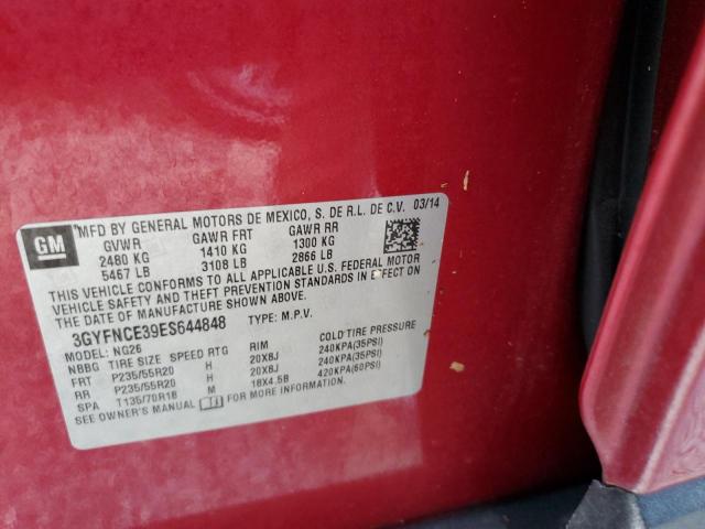 Photo 10 from auction – 2014 CADILLAC SRX PERFOR with VIN 3GYFNCE39ES644848