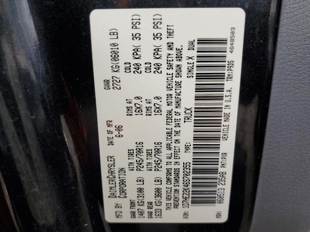 Photo 10 from auction – 2006 DODGE DAKOTA ST with VIN 1D7HE22K46S702355