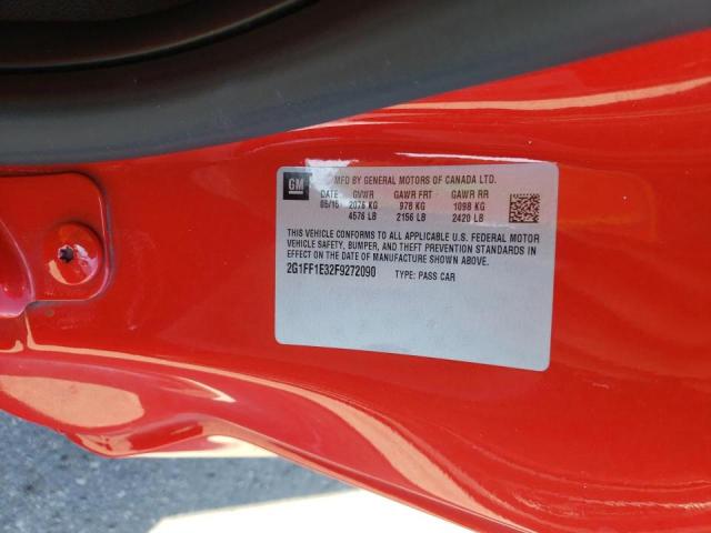 Photo 10 from auction – 2015 CHEVROLET CAMARO LT with VIN 2G1FF1E32F9272090