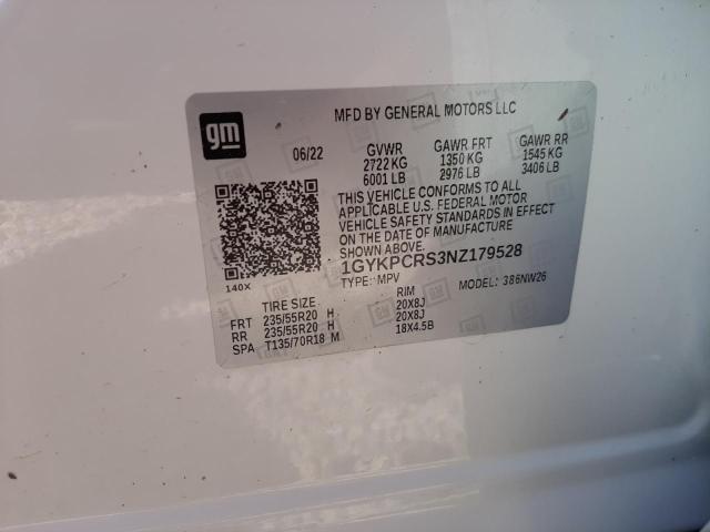Photo 10 from auction – 2022 CADILLAC XT6 PREMIU with VIN 1GYKPCRS3NZ179528