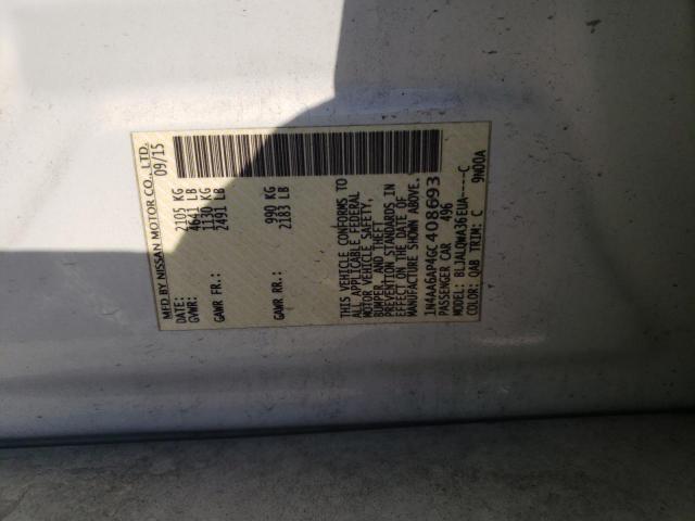 Photo 10 from auction – 2016 NISSAN MAXIMA 3.5 with VIN 1N4AA6AP4GC408693