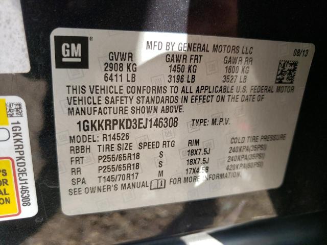 Photo 10 from auction – 2014 GMC ACADIA SLE with VIN 1GKKRPKD3EJ146308