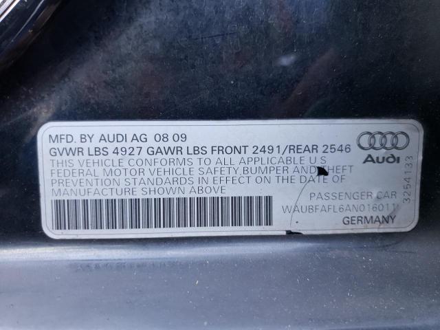 Photo 10 from auction – 2010 AUDI A4 PREMIUM with VIN WAUBFAFL6AN016011