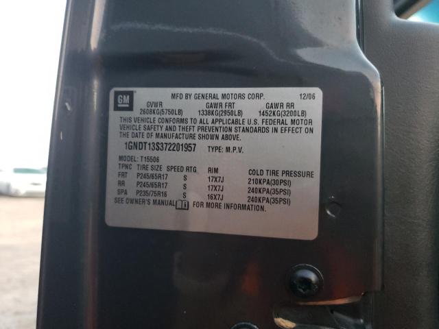 Photo 10 from auction – 2007 CHEVROLET TRAILBLAZE with VIN 1GNDT13S372201957