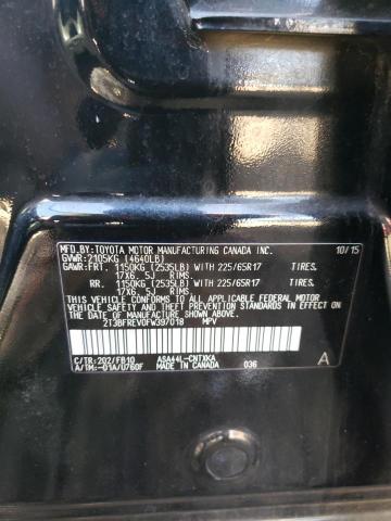 Photo 10 from auction – 2015 TOYOTA RAV4 LE with VIN 2T3BFREV0FW397018