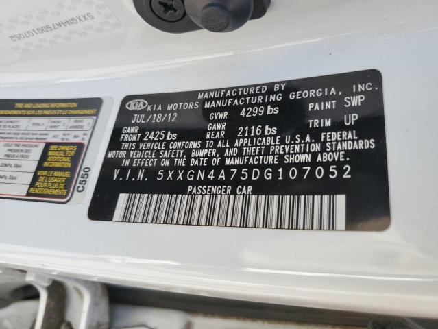 Photo 10 from auction – 2013 KIA OPTIMA EX with VIN 5XXGN4A75DG107052