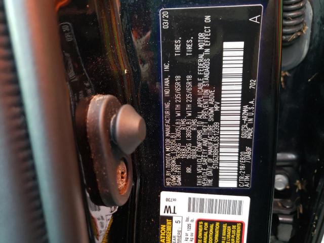 Photo 10 from auction – 2020 TOYOTA HIGHLANDER with VIN 5TDGZRBH0LS512399