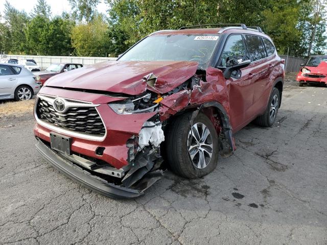 Photo 2 from auction – 2021 TOYOTA HIGHLANDER with VIN 5TDGZRBHXMS088618