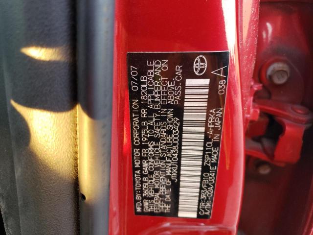 Photo 10 from auction – 2008 TOYOTA SCION XD with VIN JTKKU10438J003429