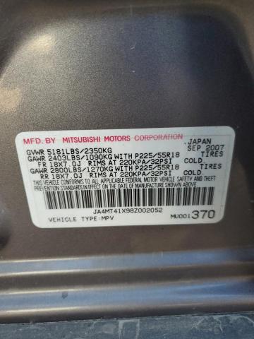 Photo 10 from auction – 2008 MITSUBISHI OUTLANDER with VIN JA4MT41X98Z002052