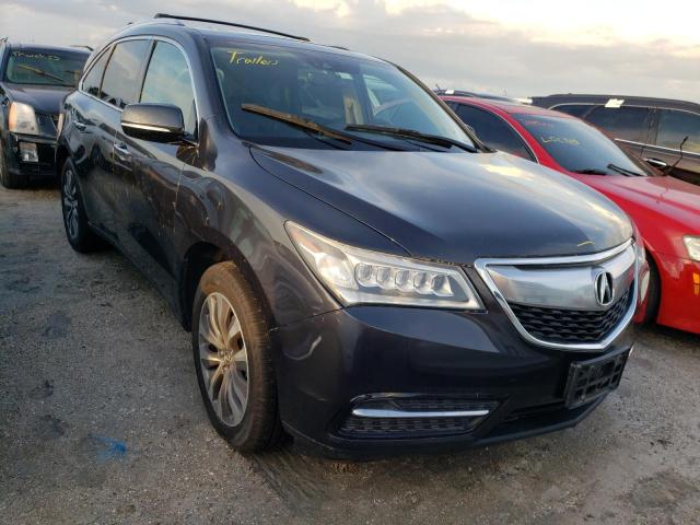 ACURA MDX TECHNO 2016 with VIN 5FRYD4H41GB051619 - Photo from auction