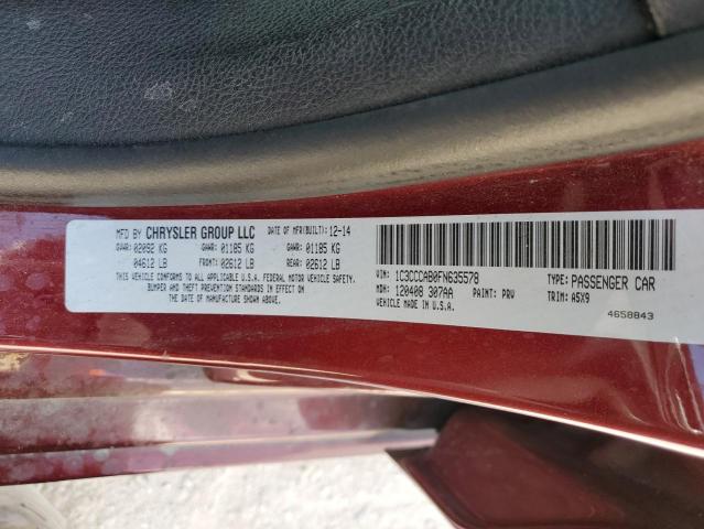Photo 10 from auction – 2015 CHRYSLER 200 LIMITE with VIN 1C3CCCAB0FN635578