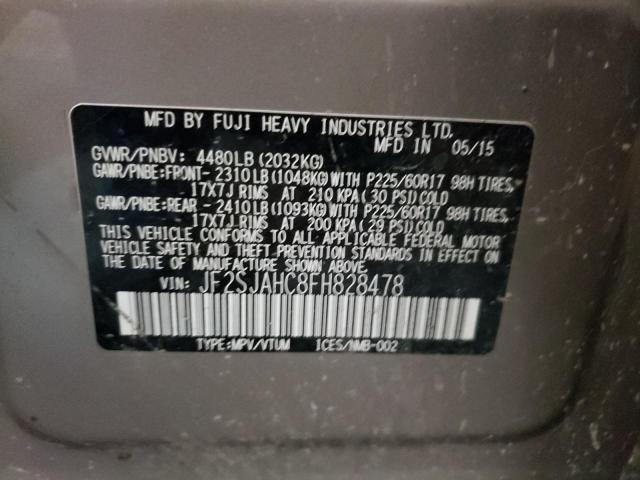 Фото 10 с аукциона – 2015 SUBARU FORESTER 2 с VIN JF2SJAHC8FH828478