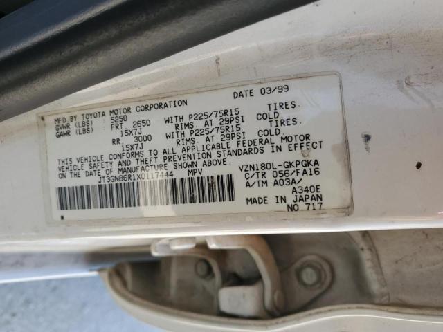 Photo 10 from auction – 1999 TOYOTA 4RUNNER SR with VIN JT3GN86R1X0117444