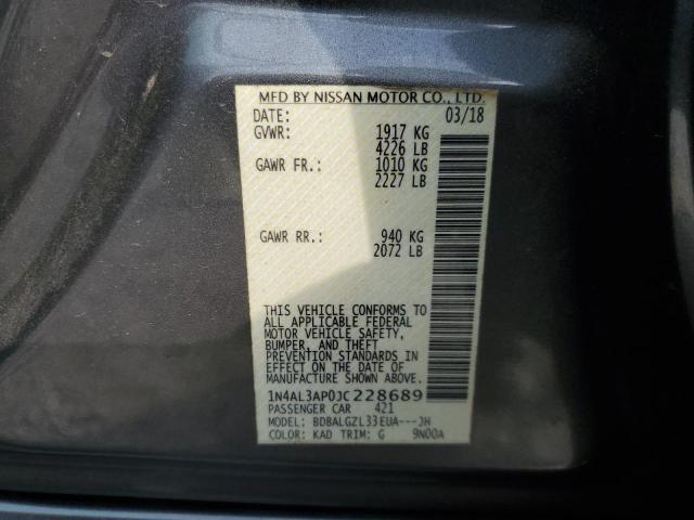 Photo 10 from auction – 2018 NISSAN ALTIMA 2.5 with VIN 1N4AL3AP0JC228689