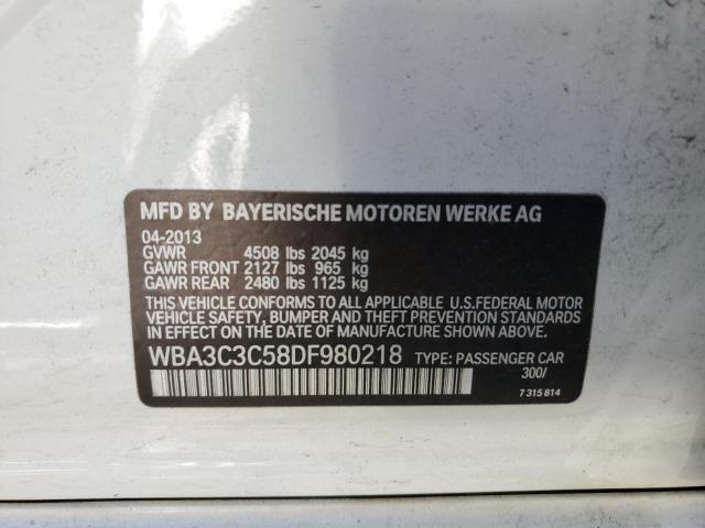 Photo 10 from auction – 2013 BMW 320 I XDRI with VIN WBA3C3C58DF980218