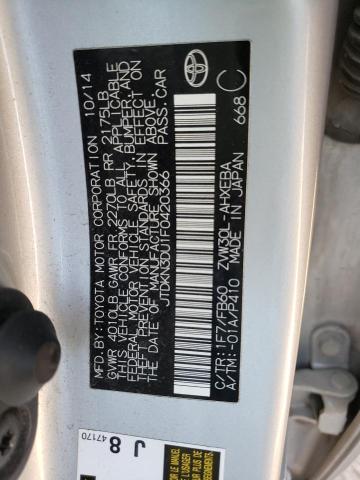 Photo 10 from auction – 2015 TOYOTA PRIUS with VIN JTDKN3DU1F0420366