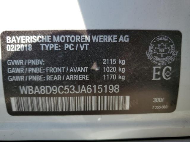 Photo 10 from auction – 2018 BMW 330 XI with VIN WBA8D9C53JA615198