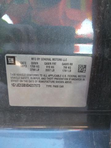 Photo 10 from auction – 2013 CHEVROLET SONIC LT with VIN 1G1JC5SB9D4237973