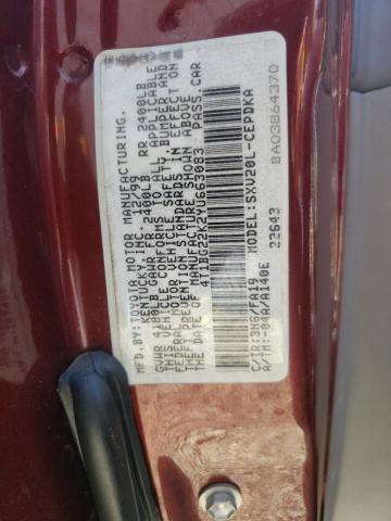 Photo 10 from auction – 2000 TOYOTA CAMRY CE with VIN 4T1BG22K2YU663083