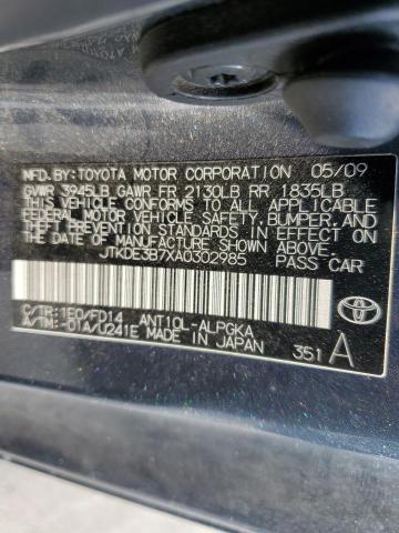 Photo 10 from auction – 2010 TOYOTA SCION TC with VIN JTKDE3B7XA0302985