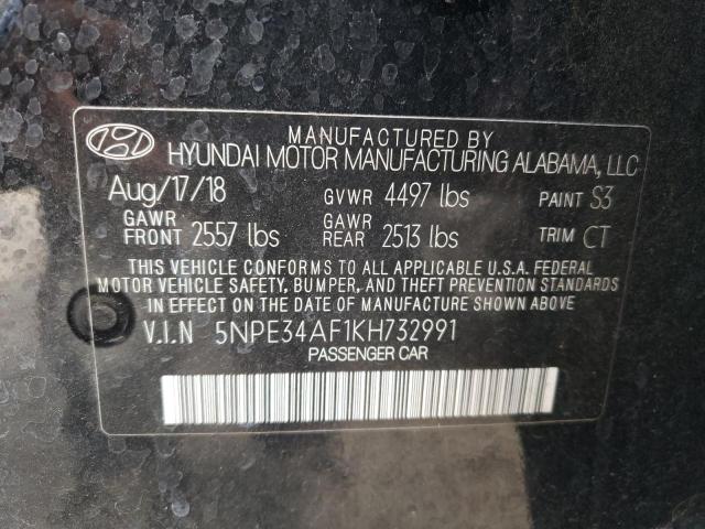 Photo 10 from auction – 2019 HYUNDAI SONATA LIM with VIN 5NPE34AF1KH732991