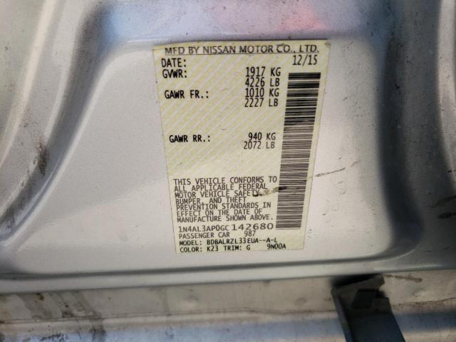 Photo 10 from auction – 2016 NISSAN ALTIMA 2.5 with VIN 1N4AL3AP0GC142680