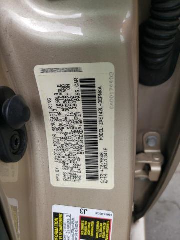 Photo 10 from auction – 2013 TOYOTA COROLLA BA with VIN 5YFBU4EEXDP160147
